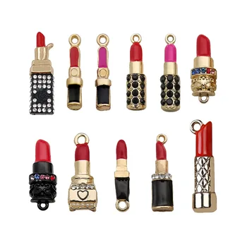 Mix 11pcs/pack Many Style Lipstick Charms Gold Color Pendants DIY Jewelry Making Handmade Craft
Mix 11pcs/pack Many Style Lipstick Charms Gold Color Pendants DIY Jewelry Making Handmade Craft