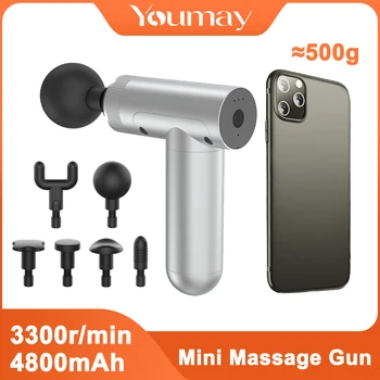 Youmay Mini Massage Gun Fascia Gun Sport Therapy Muscle Massager Body Relaxation Pain Relief Shaping Slimming Neck Back Massager
Youmay Mini Massage Gun Fascia Gun Sport Therapy Muscle Massager Body Relaxation Pain Relief Shaping Slimming Neck Back Massager