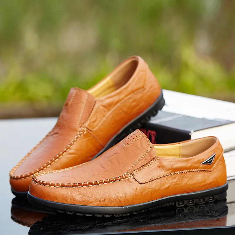 2018 Spring Moccosins MEN'S Leather Shoes Soft Bottom Men Business Casual Shoes Summer England Fashion Foot Covering Leather Sho
2018 Spring Moccosins MEN'S Leather Shoes Soft Bottom Men Business Casual Shoes Summer England Fashion Foot Covering Leather Sho