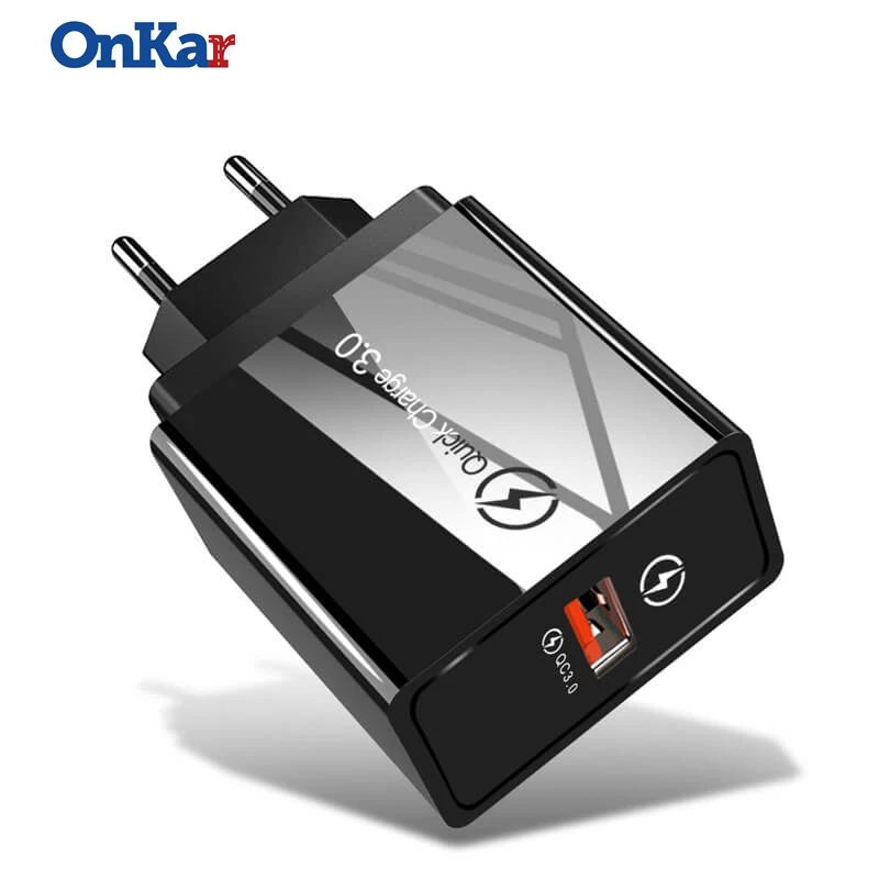 ONKAR EU/US Plug USB Charger Quick Charge 3.0 For Phone Adapter for Tablet Portable Wall Mobile Charger Fast Charger
ONKAR EU/US Plug USB Charger Quick Charge 3.0 For Phone Adapter for Tablet Portable Wall Mobile Charger Fast Charger