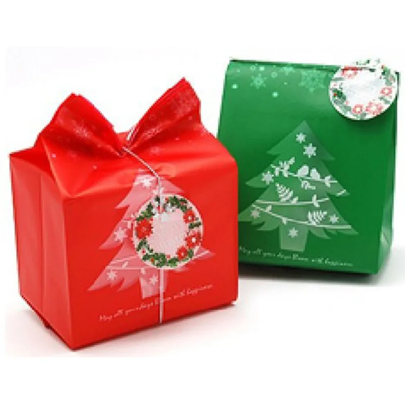 xmas christmas kraft paper candy box gift box for