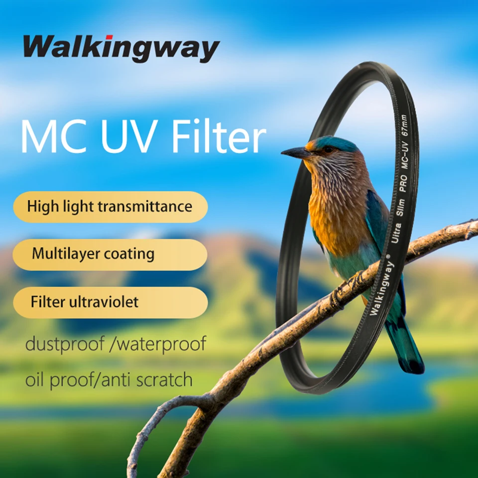 Walkingway Slim MC UV Filter Dslr-Camera Lens Filter 77mm Ultra-Violet Protector Lens Filtro 58mm 37/43/46/49/55/58/67/72/82mm
Walkingway Slim MC UV Filter Dslr-Camera Lens Filter 77mm Ultra-Violet Protector Lens Filtro 58mm 37/43/46/49/55/58/67/72/82mm