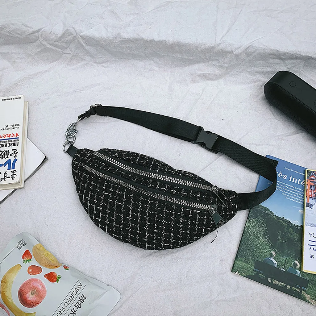 Women's Fashion Purse Woven Wool Sport Waist Lovely Canvas Shoulder Chest Bag Casual Bag Multi-functional Small Waist Bag #T
Women's Fashion Purse Woven Wool Sport Waist Lovely Canvas Shoulder Chest Bag Casual Bag Multi-functional Small Waist Bag #T