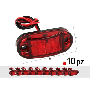 CARALL TF2403R 10 pieces side Led lights 24V 12V red color for clearance lights courtesy license plate dome hood truck Trailer
CARALL TF2403R 10 pieces side Led lights 24V 12V red color for clearance lights courtesy license plate dome hood truck Trailer