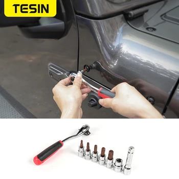 TESIN Hand-held Disassembly Tools for Jeep Wrangler JK JL 2007+ Screw Demolition Wrench Replacement Tool Kit for Car Accessories
TESIN Hand-held Disassembly Tools for Jeep Wrangler JK JL 2007+ Screw Demolition Wrench Replacement Tool Kit for Car Accessories