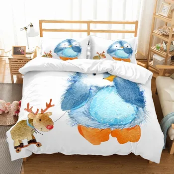 100% Microfiber Bedding Set Watercolor Animals Forest Snow Duvet Cover Pillowcase Room Bedspread Double Queen King Size 2/3PCS
100% Microfiber Bedding Set Watercolor Animals Forest Snow Duvet Cover Pillowcase Room Bedspread Double Queen King Size 2/3PCS