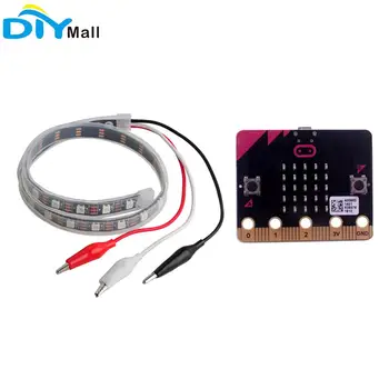 Micro:bit Development Board With SK6812 LED Strip with Alligator Clips for Arduino Raspberry Pi Micro:bit Nodemcu Node32S
Micro:bit Development Board With SK6812 LED Strip with Alligator Clips for Arduino Raspberry Pi Micro:bit Nodemcu Node32S