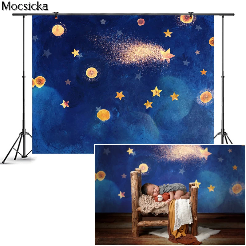 Mocsicka Twinkle Newborn Photography Background Little Star Starry Sky Backdrop Baby Portrait Decoration Props Photo Studio
Mocsicka Twinkle Newborn Photography Background Little Star Starry Sky Backdrop Baby Portrait Decoration Props Photo Studio