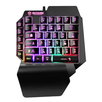 Yfashion Mini Gaming Keyboard Mobile Tablet One-handed Wired Game Keypad for LOL PUBG CF Game Colorful Backlight Keyboard Gamer
Yfashion Mini Gaming Keyboard Mobile Tablet One-handed Wired Game Keypad for LOL PUBG CF Game Colorful Backlight Keyboard Gamer
