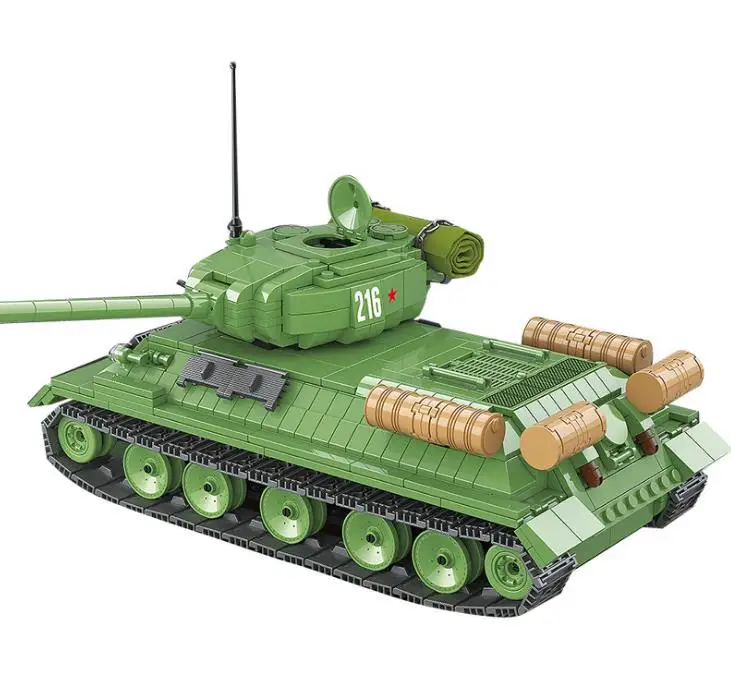 WW 2 Soviet Union T-34 Tank Model Building Blocks Military Technic Vehicles Soldier Machine Gun Bricks Toys Gift For Children
WW 2 Soviet Union T-34 Tank Model Building Blocks Military Technic Vehicles Soldier Machine Gun Bricks Toys Gift For Children