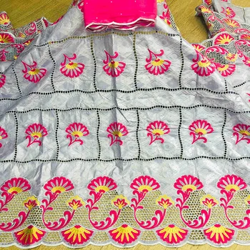 Bazin riche lace yellow-fushia color flowers pattern with stones HLB10 Hollowed out gray color Satin Fabric and Cotton Fabric
Bazin riche lace yellow-fushia color flowers pattern with stones HLB10 Hollowed out gray color Satin Fabric and Cotton Fabric