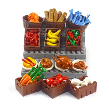 DIY Building Blocks Food Chicken Pumpkin Fish Fruit eggs Hot Dog Pot Toy MOC Parts City Accessories Bricks Compatible All Brands 
DIY Building Blocks Food Chicken Pumpkin Fish Fruit eggs Hot Dog Pot Toy MOC Parts City Accessories Bricks Compatible All Brands