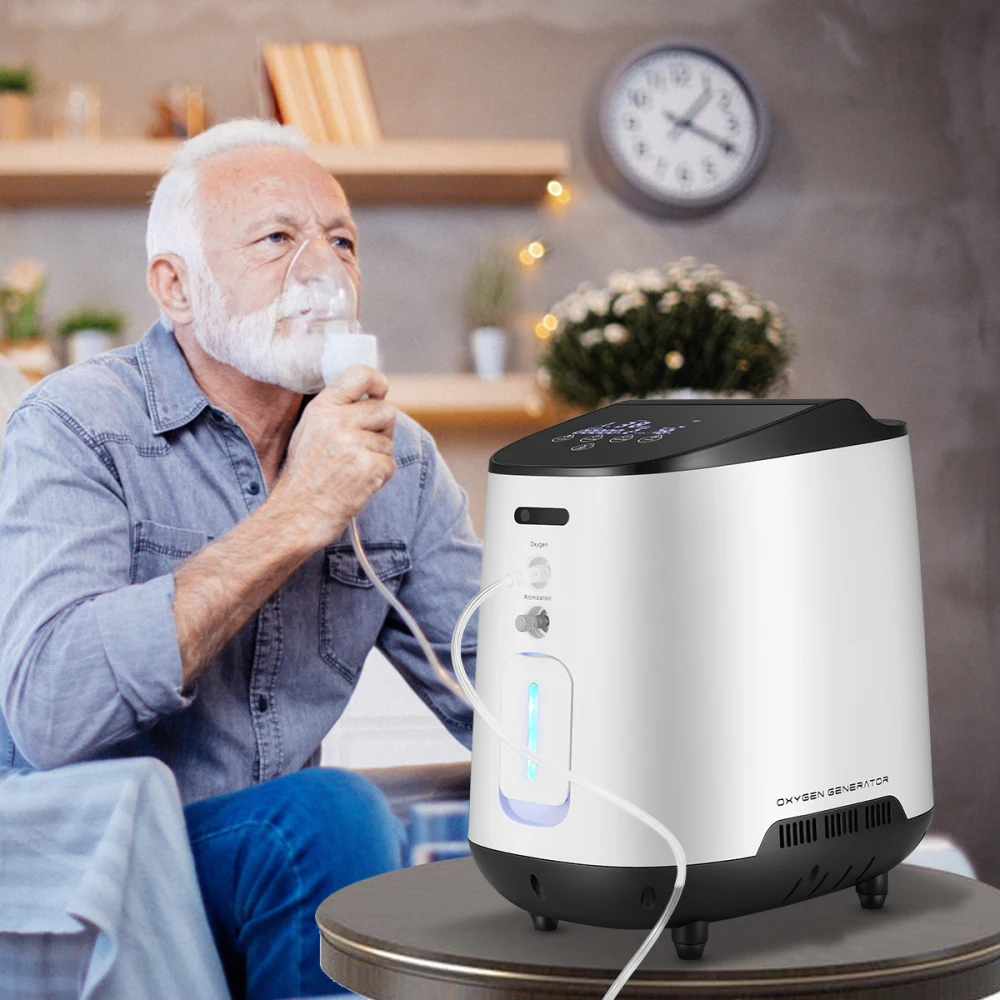 

Y-105W 1-7L/min Oxygen Concentrator Oxygen Generator Health Care Portable Oxygenation Making Without Battery Air Purifier AC110V