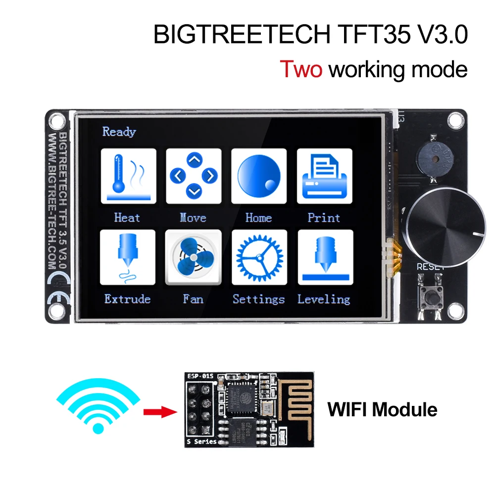 Сенсорный экран BIGTREETECH TFT35 V3.0 12864LCD Wifi 3D принтер запчасти vs MKS для SKR V1.4 Turbo V1.3 CR10 Ender 3