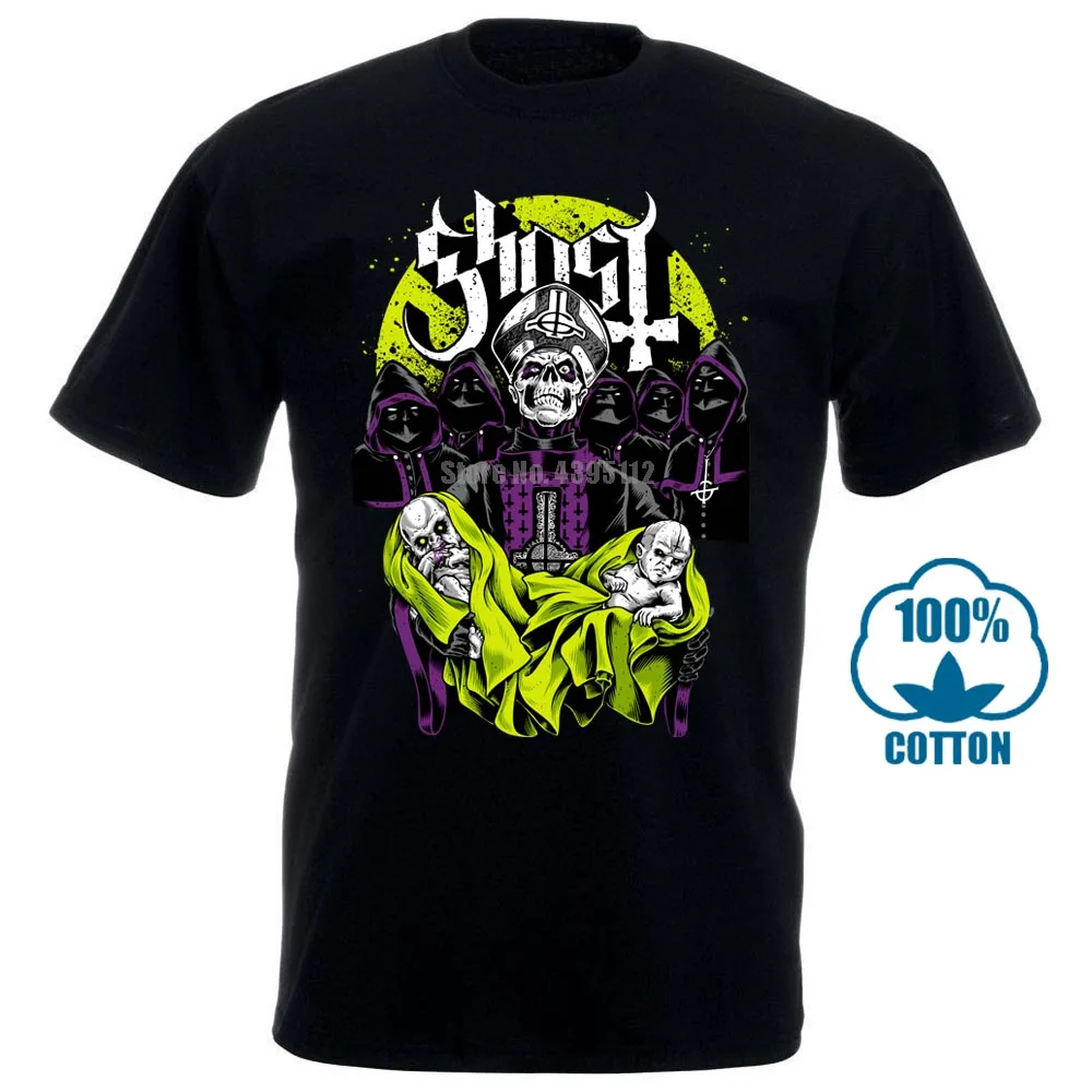 Футболка Ghost Bc Papa Emeritus Rock Band черная футболка размер для детей от 2 до 8 лет