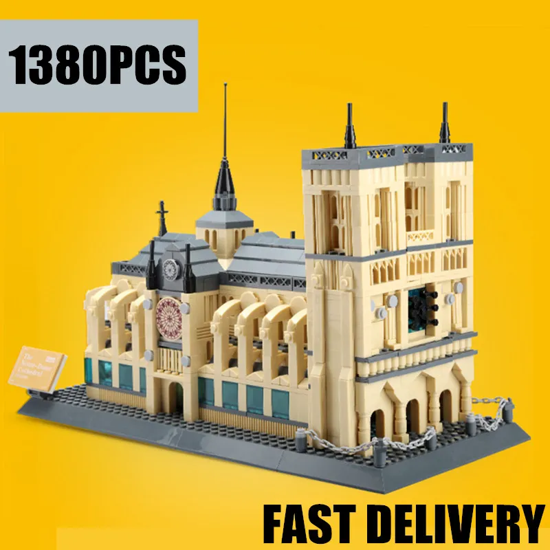 New Streetview Maker Architecture NOTRE DAME CATHEDRAL de Paris fit city Building Blocks Bricks Toys For Children
New Streetview Maker Architecture NOTRE DAME CATHEDRAL de Paris fit city Building Blocks Bricks Toys For Children