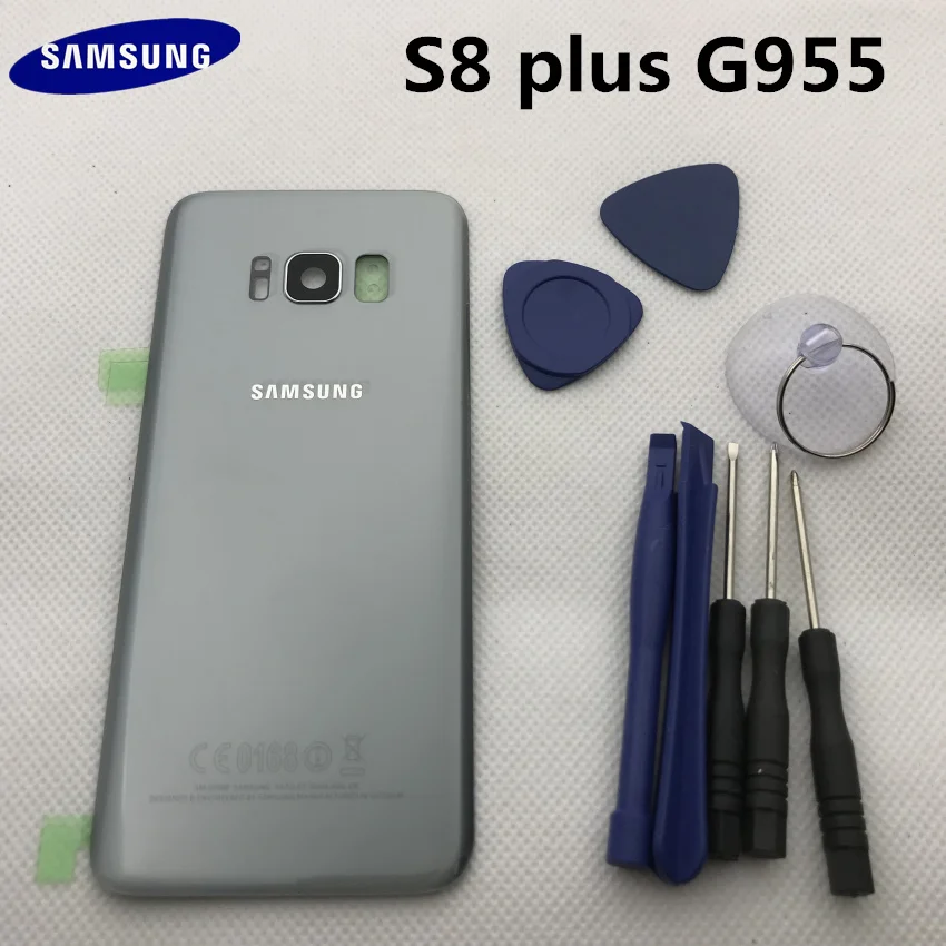 Новая Оригинальная Задняя крышка батареи для Samsung Galaxy s8 + edge plus G955 G955F стеклянная