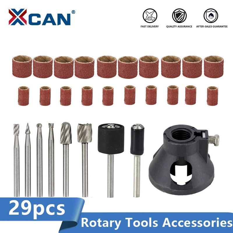 XCAN Rotary Tools Accessories 29pcs for Grinding Sanding Polishing Tool For Dremel Rotary Tools
XCAN Rotary Tools Accessories 29pcs for Grinding Sanding Polishing Tool For Dremel Rotary Tools