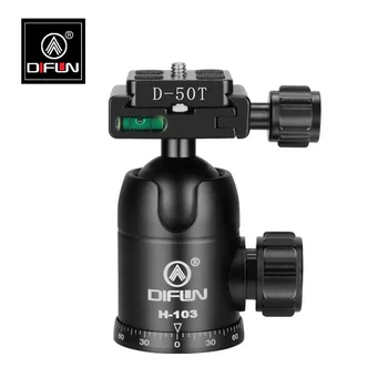 DIFUN H-103 Professional Tripod Head Aluminum Alloy Camera Panoramic Ball-Head Max Load 10KG
DIFUN H-103 Professional Tripod Head Aluminum Alloy Camera Panoramic Ball-Head Max Load 10KG