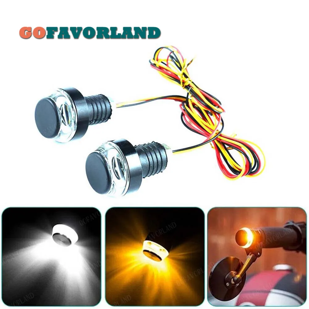 x2 LED Motorcycle Handlebar End Turn Signal Light 22mm Universal Indicator Flasher Handle Bar Blinker Side Marker Lamp
x2 LED Motorcycle Handlebar End Turn Signal Light 22mm Universal Indicator Flasher Handle Bar Blinker Side Marker Lamp