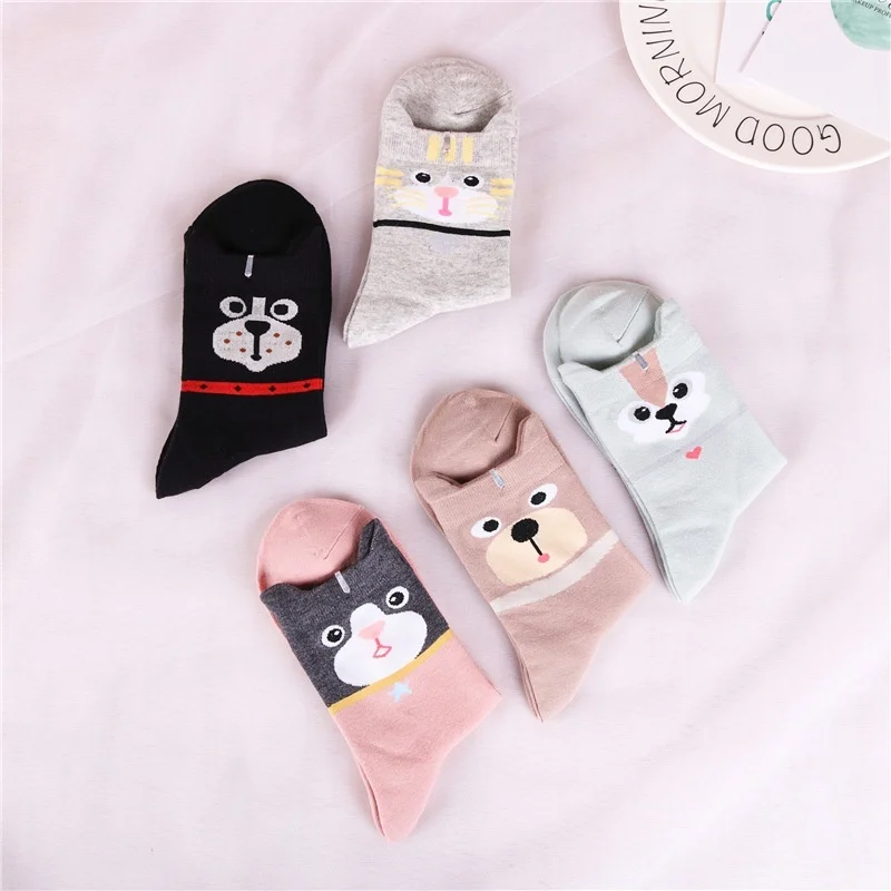 Cotton Blends Socks for Women Cartoon Cat Dog Pattern Comfortable Cute Animal Warm Spring Autumn Winter Gifts for Women
Cotton Blends Socks for Women Cartoon Cat Dog Pattern Comfortable Cute Animal Warm Spring Autumn Winter Gifts for Women