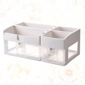 1PC Household Cosmetic Storage Box Desktop Makeup Organizer Holder Plastic Cosmetics Box with Drawers (One Layer)
1PC Household Cosmetic Storage Box Desktop Makeup Organizer Holder Plastic Cosmetics Box with Drawers (One Layer)