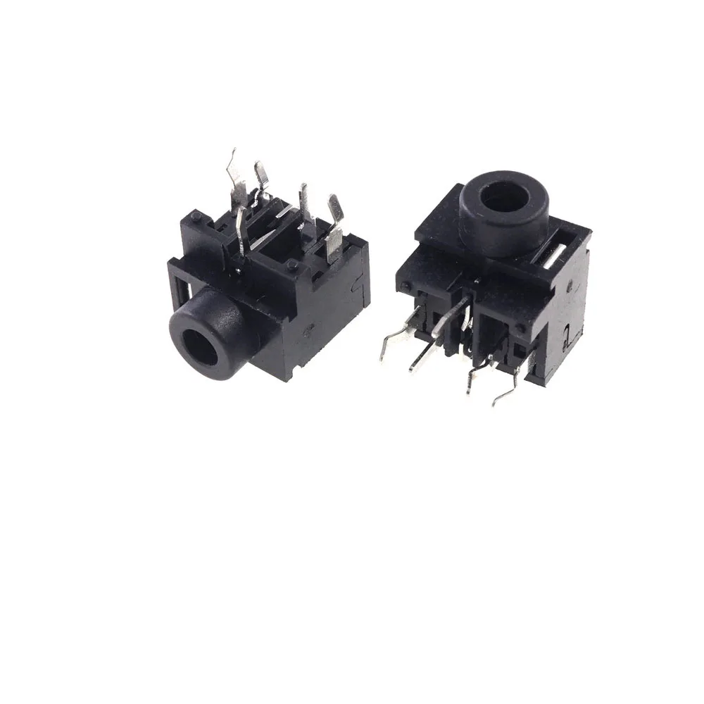 100 Pcs 3.5mm 1/8 In Audio Jack 5 Contacts 3 Conductors For TRS Stereo Plug Through Hole Right Angle Phone With Switch
100 Pcs 3.5mm 1/8 In Audio Jack 5 Contacts 3 Conductors For TRS Stereo Plug Through Hole Right Angle Phone With Switch