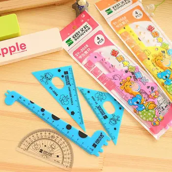 4pcs Student Ruler 1 Set Cute Cartoon Giraffe Animal Students' Ruler Meter Ruler Triangle Ruler Random Color
4pcs Student Ruler 1 Set Cute Cartoon Giraffe Animal Students' Ruler Meter Ruler Triangle Ruler Random Color