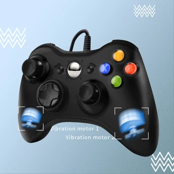 Double Vibration USB Wired Gamepad Support For Xbox 360 /Slim Controller Windows 7/8/10 Microsoft PC Controller For Steam Game
Double Vibration USB Wired Gamepad Support For Xbox 360 /Slim Controller Windows 7/8/10 Microsoft PC Controller For Steam Game