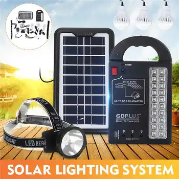 DC6V USB Charger Home System Solar Power Panel Generator Kit with 3PCS 5W LED Energy Saving Bulbs Light and 1PC Headlamps
DC6V USB Charger Home System Solar Power Panel Generator Kit with 3PCS 5W LED Energy Saving Bulbs Light and 1PC Headlamps