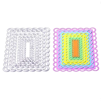 Nested Scallop Rectangle Frame Metal Cutting Dies for DIY Scrapbooking Steel Craft Die Cuts Paper Art Emboss Card Making Stencil
Nested Scallop Rectangle Frame Metal Cutting Dies for DIY Scrapbooking Steel Craft Die Cuts Paper Art Emboss Card Making Stencil