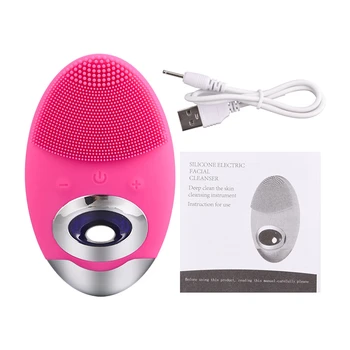 USB Ultrasonic Vibration Face Cleaner Skin Wash Brush Waterproof Facial Washing Machine Face Cleaning Blue Light Acne Remover
USB Ultrasonic Vibration Face Cleaner Skin Wash Brush Waterproof Facial Washing Machine Face Cleaning Blue Light Acne Remover