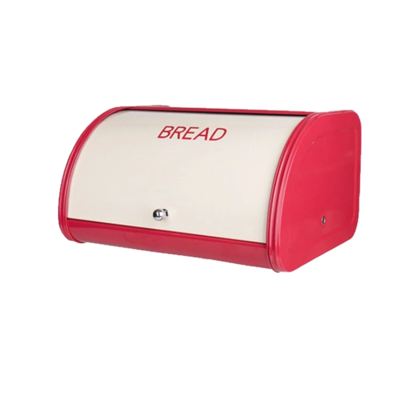 Red Bread Box for Kitchen Counter Bread Bin Storage Container for Loaves, Pastries, and More, Roll Up Lid Design
Red Bread Box for Kitchen Counter Bread Bin Storage Container for Loaves, Pastries, and More, Roll Up Lid Design
