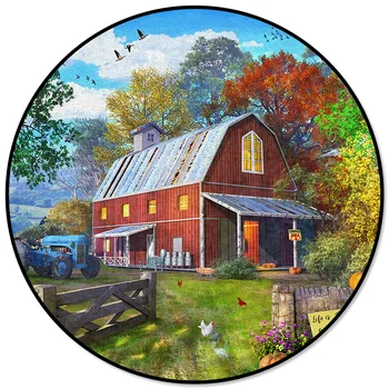 Farm Life Barn Retro Truck Rustic Pattern Rugs and Carpets for Home Living Room Round Rug for Children Rooms Non-slip
Farm Life Barn Retro Truck Rustic Pattern Rugs and Carpets for Home Living Room Round Rug for Children Rooms Non-slip