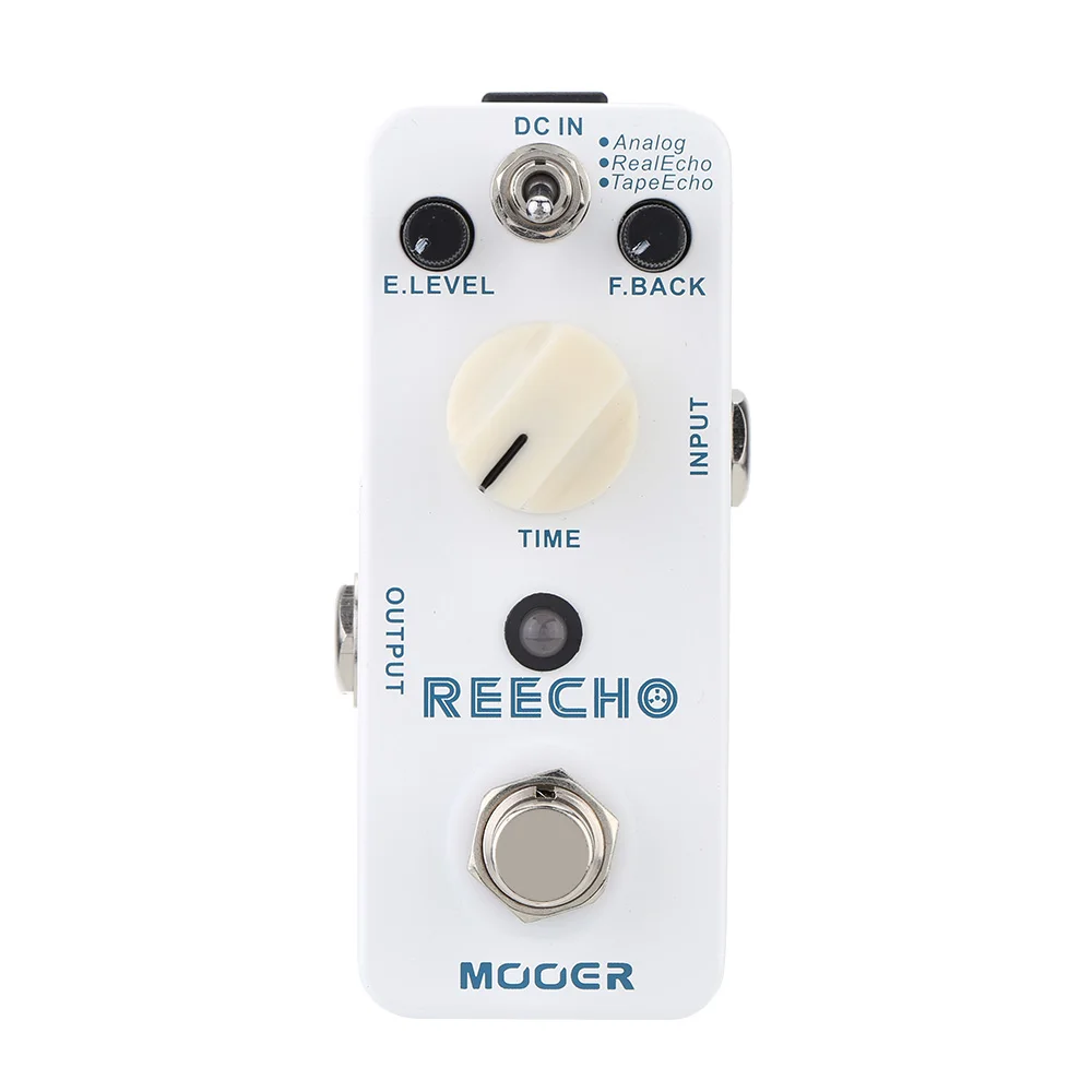 Mooer Reecho Electric guitar delay effects pedal with 3 Delay Modes Analog / Real Echo / Tape Echo True bypass
Mooer Reecho Electric guitar delay effects pedal with 3 Delay Modes Analog / Real Echo / Tape Echo True bypass