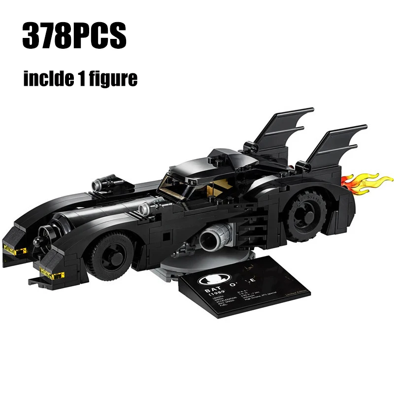 New Super Hero DC Batman 1989 Batmobile Limited Edition Technic Car Building Blocks Kit Bricks Classic Model Toys for Children
New Super Hero DC Batman 1989 Batmobile Limited Edition Technic Car Building Blocks Kit Bricks Classic Model Toys for Children