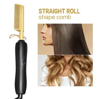 2 in 1 Electric Comb Ceramic Hair Straightener Curler Comb Hairstyling Tool for Women Girls Travel Home Wet Dry Hair Use
2 in 1 Electric Comb Ceramic Hair Straightener Curler Comb Hairstyling Tool for Women Girls Travel Home Wet Dry Hair Use