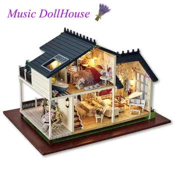 Music LED Light Miniature Doll House Provence Dollhouse DIY Kit Wooden House Model Toy Furniture Birthday Christmas Gifts
Music LED Light Miniature Doll House Provence Dollhouse DIY Kit Wooden House Model Toy Furniture Birthday Christmas Gifts