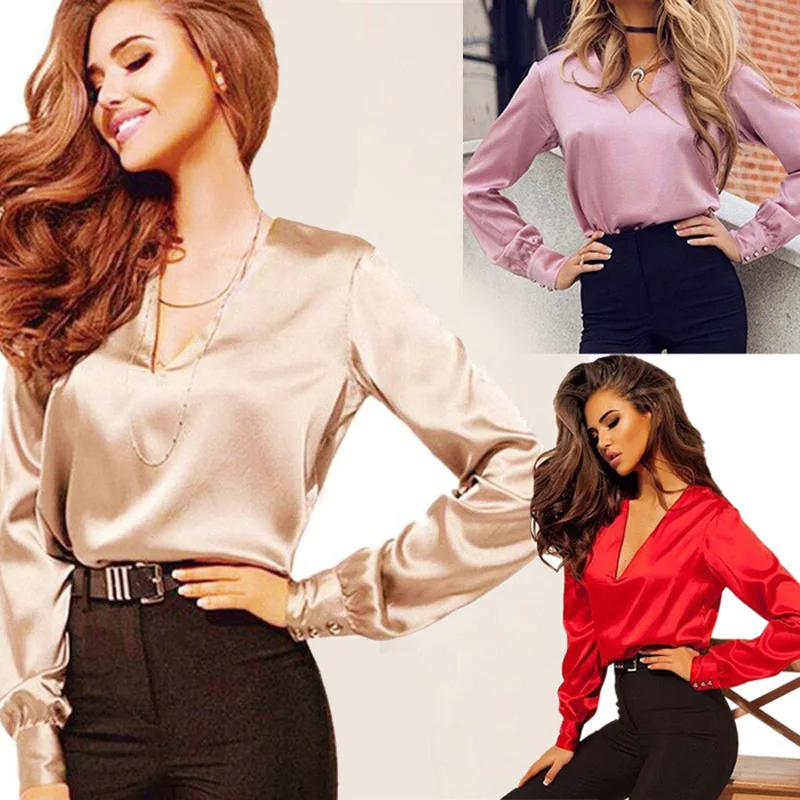Printemps / été / automne chemisier sexy à col en V profond pour femmes chemisier de mode à manches longues 8009
Printemps / été / automne chemisier sexy à col en V profond pour femmes chemisier de mode à manches longues 8009
