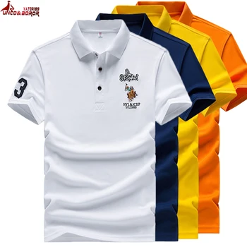Summer embroidery Big horse men short sleeve Business Solid lapel polo shirt men Dress Shirt Brand Jersey Polo Hombre size M~4XL 
Summer embroidery Big horse men short sleeve Business Solid lapel polo shirt men Dress Shirt Brand Jersey Polo Hombre size M~4XL