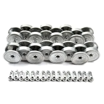 Metal Silver Tracks Sprockets Early with Metal Caps Idler Wheels with Bearings for Heng Long 3818 3818-1 1/16 1:16 RC Tiger 1 Ta
Metal Silver Tracks Sprockets Early with Metal Caps Idler Wheels with Bearings for Heng Long 3818 3818-1 1/16 1:16 RC Tiger 1 Ta