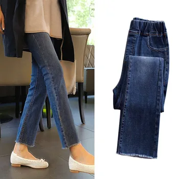 XUXI Trousers Women 2020 New Spring Autumn Flare Cropped Blue Pants Was Thin Elastic High Waist Pantalon Femme FZ0399
XUXI Trousers Women 2020 New Spring Autumn Flare Cropped Blue Pants Was Thin Elastic High Waist Pantalon Femme FZ0399