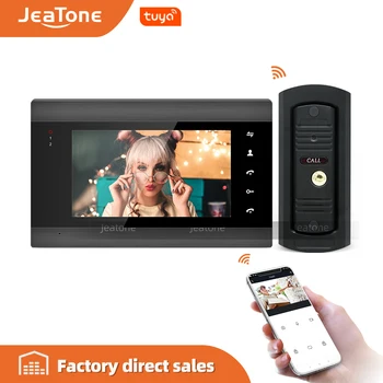 JeaTone 7" Tuya Wifi Monitor Video Door Phone Video Intercom, with Multi-language, Support Remote Phone Control, Motion Record
JeaTone 7" Tuya Wifi Monitor Video Door Phone Video Intercom, with Multi-language, Support Remote Phone Control, Motion Record