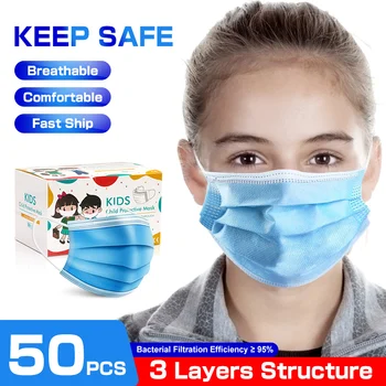 10/50 pcs 3 Layers Filter Disposable Kids Mask Child Protection Respirator Mask Face Mouth Children Safety Masks 
10/50 pcs 3 Layers Filter Disposable Kids Mask Child Protection Respirator Mask Face Mouth Children Safety Masks