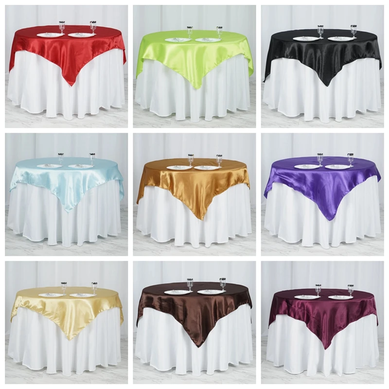 145x145 см атласная Скатерть, квадратный банкетный стол в гостинице, тканевая Накладка для свадебной вечеринки, Рождественская скатерть для украшения дома
145x145 см атласная Скатерть, квадратный банкетный стол в гостинице, тканевая Накладка для свадебной вечеринки, Рождественская скатерть для украшения дома