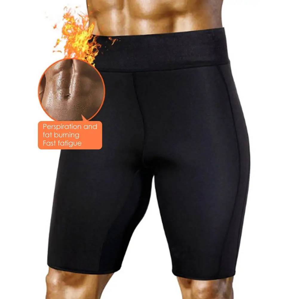 Short Pants Neoprene Gym Sport Leggings Shorts Sauna Men's Weight Loss Slimming Compression Hot Sweat Thermo Body Shaper Run | Фитнес и