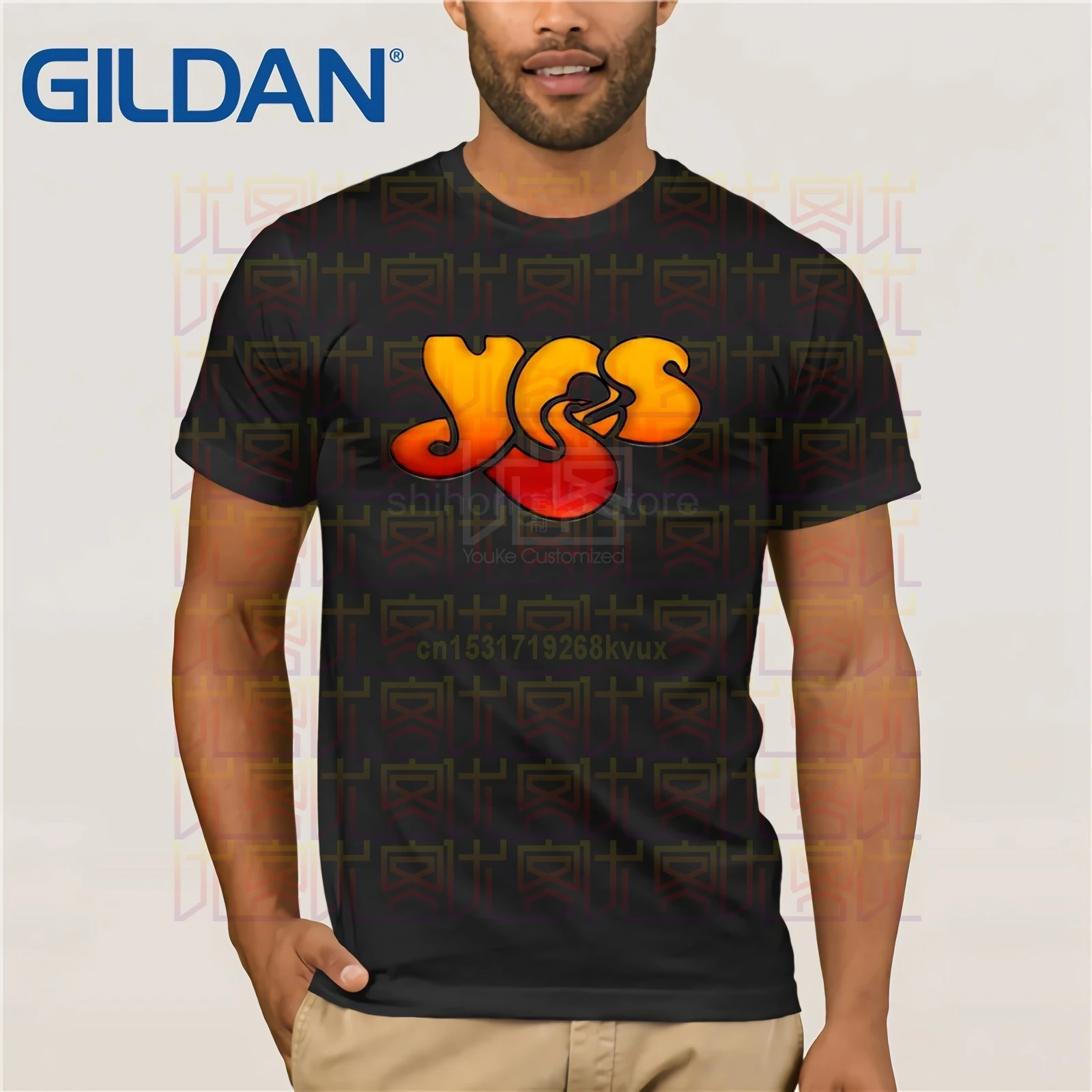 New Brand-clothing T Shirts Men's Yes Rock Band Owner Of A Lonely Heart Shirt Vintage Crew Neck | Мужская одежда