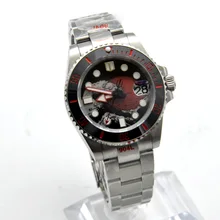 Kanagawa Surfing Automatic movement sterile men's automatic mechanical watch stainless steel strap blue ceramic ring hair 27
Kanagawa Surfing Automatic movement sterile men's automatic mechanical watch stainless steel strap blue ceramic ring hair 27