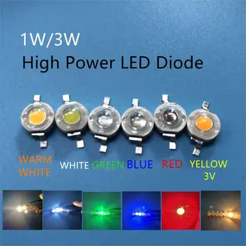 10pcs LED 3W Diode White Red Green Blue Orange UV RGB High Power Beads 3Watt Light-Emitting-Diode Brightness Alta Luminosidad 
10pcs LED 3W Diode White Red Green Blue Orange UV RGB High Power Beads 3Watt Light-Emitting-Diode Brightness Alta Luminosidad