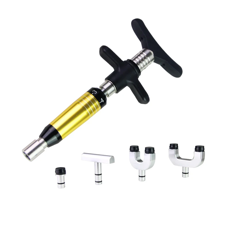 Chiropractic Adjusting Tool Massage Gun Manual Instrument Spine Activator Correct Gun Pulse Activator Correction 4 Aluminum Head
Chiropractic Adjusting Tool Massage Gun Manual Instrument Spine Activator Correct Gun Pulse Activator Correction 4 Aluminum Head